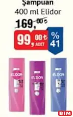ELİDOR ŞAMPUAN 400 ML fiyat ve kampanya bilgisi